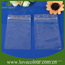 Customized transparent pvc pouch, card holder plastic